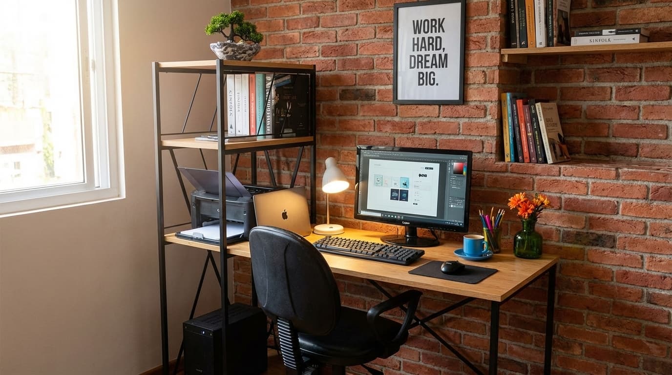 Evin İçinde Bir İmza Alan: Yaratıcı Profesyoneller için Home-Office Mobilya ve Duvar İletişimi Tasarımı